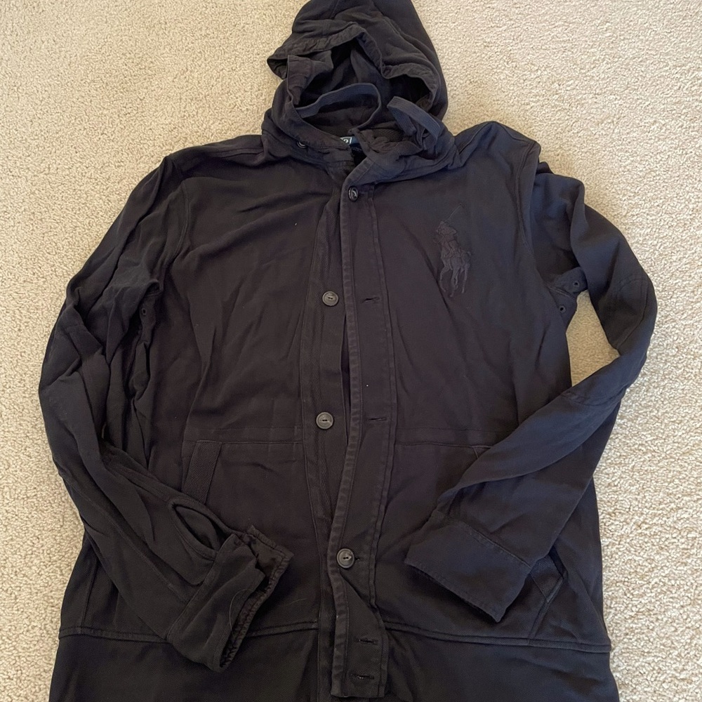 Men's Polo by Ralph Lauren hoodie (not sweatshirt material) - size L
